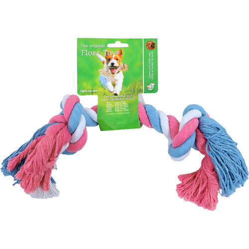 Boon floss-toy blauw/roze/wit, large.