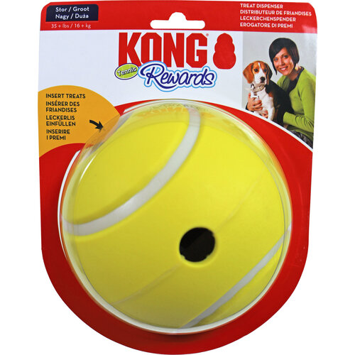 Kong Kong hond Rewards tennis, large.
