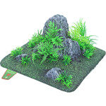 Boon aqua deco Boon Aqua Deco landscape rots met planten centre, 24x12 cm.