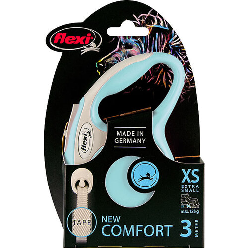 Flexi flexi rollijn NEW COMFORT tape XS lichtblauw, 3 meter.