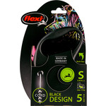 Flexi flexi rollijn BLACK DESIGN cord S roze, 5 meter.