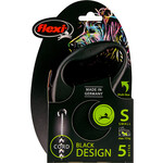 Flexi flexi rollijn BLACK DESIGN cord S zwart, 5 meter.