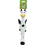 Boon Boon hondenspeelgoed koe latex met vleugels zwart/wit, 25 cm.