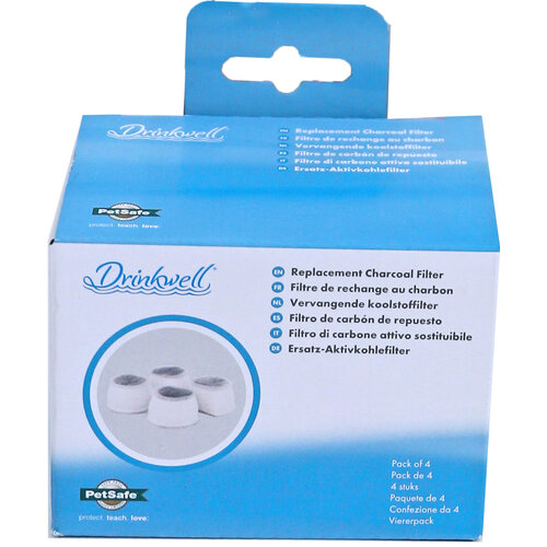 PetSafe PetSafe Drinkwell koolfilter voor drinkfonteinen, doos a 4 stuks.