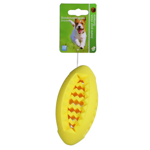 Boon Rugbybal bal TPR drijvend geel 13 cm
