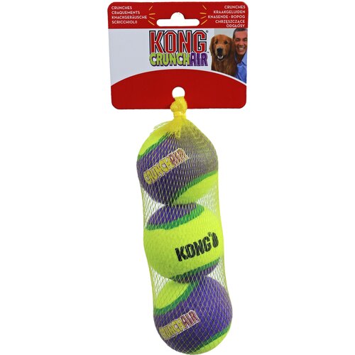 Kong Kong hond Crunchair tennisbal, medium net a 3 stuks.