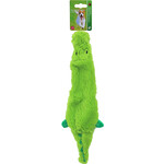 Boon Boon hondenspeelgoed krokodil plat pluche groen, 35 cm.