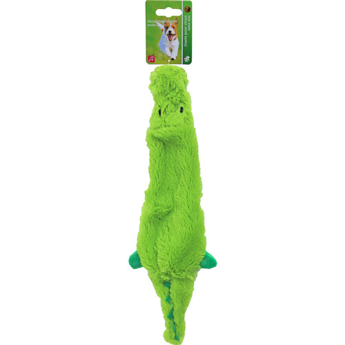 Boon Boon hondenspeelgoed krokodil plat pluche groen, 35 cm.