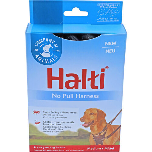 Company of Animals Halti No Pull Harness zwart, medium.