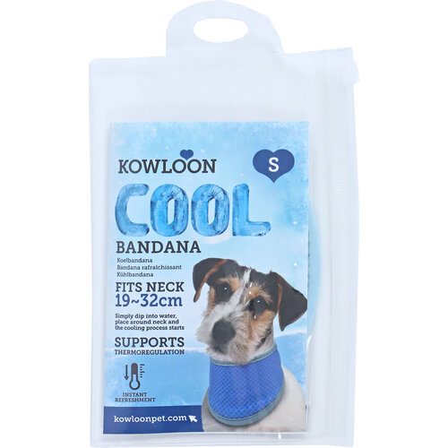 Kowloon Kowloon Cool bandana PVA blauw S, 19-32 cm.