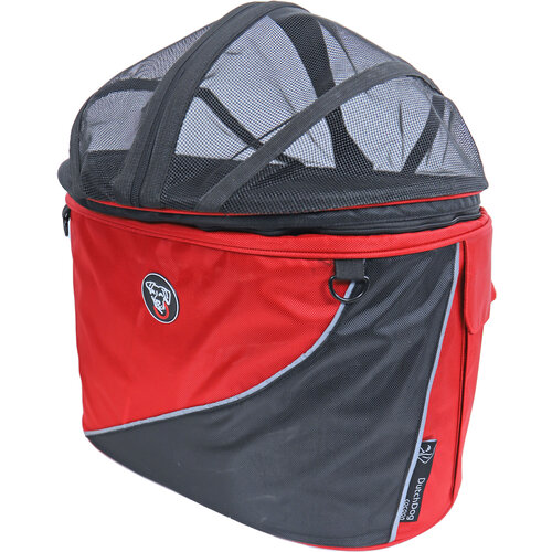 Doggy Ride Doggy Ride draagtas Cocoon XXL, rood/zwart.