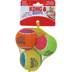 Kong Kong hond Squeakair birthday balls assorti medium, net a 3 stuks.