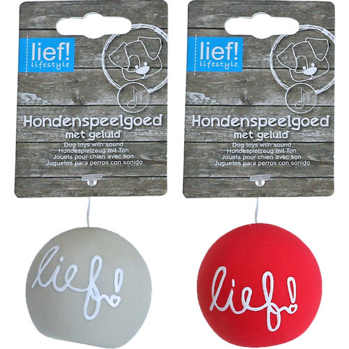 lief! Girls lief! Girls hondenspeelgoed latex bal assorti, 5 cm.