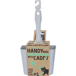 Moderna Moderna kattenbakschep plastic Handy max met Caddy, recycled warm grey.