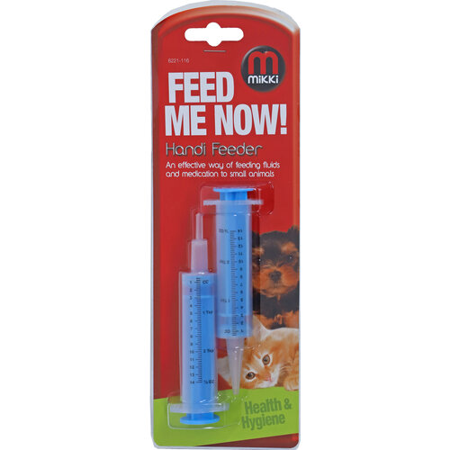 Company of Animals Mikki handi feeder, blauw transparant.