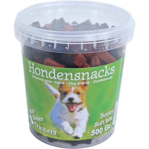 Boony hondensnacks Boony semi moist bones mix, emmer a 500 gram.