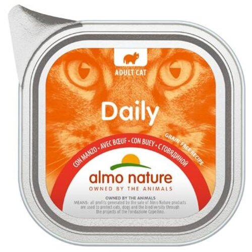 Almo Nature AN Daily Menu Alu met Rund 100 gr.