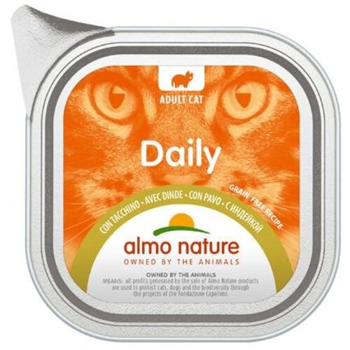 Almo Nature AN Daily Menu Alu met Kalkoen 100 gr.