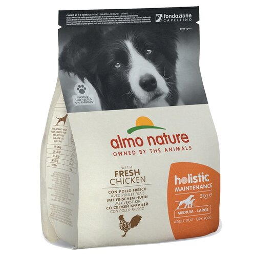 Almo Nature AN Holistic Dog M Kip & Rijst 2 kg.