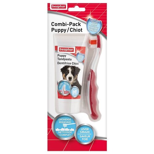 Beaphar Tandpasta & Borstel Combi-Pack Puppy 1 st.