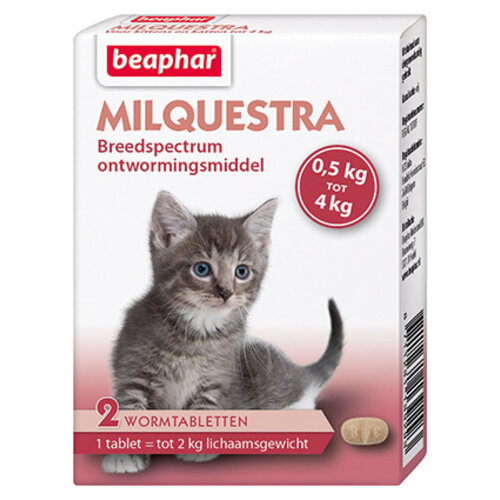 Beaphar Milquestra Kat Klein en Kitten 2 tab.