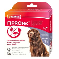 Beaphar FiproTec Dog 40-60kg 3+1 4 pip. 40 - 60 kg