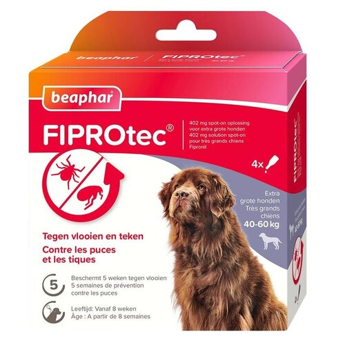 Beaphar FiproTec Dog 40-60kg 3+1 4 pip.