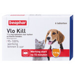 Beaphar Vlo Kill kat en hond tot 11 kg 6 tab.