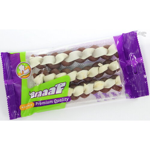 Braaaf Hondensnacks Braaaf Twister Double 3 st. 12 cm