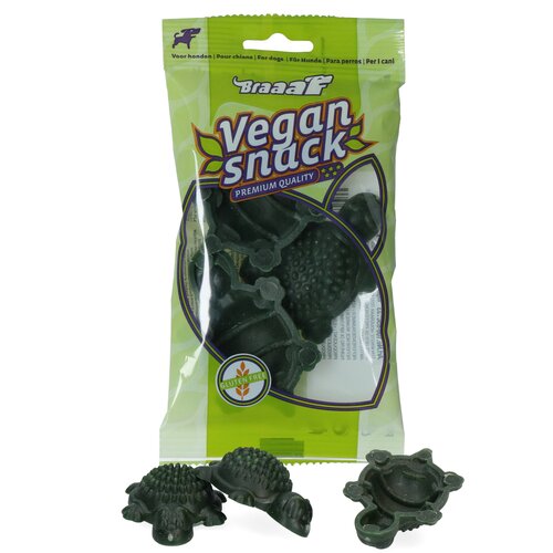 Braaaf Hondensnacks Braaaf Vegan Schildpad Groen 3 st.