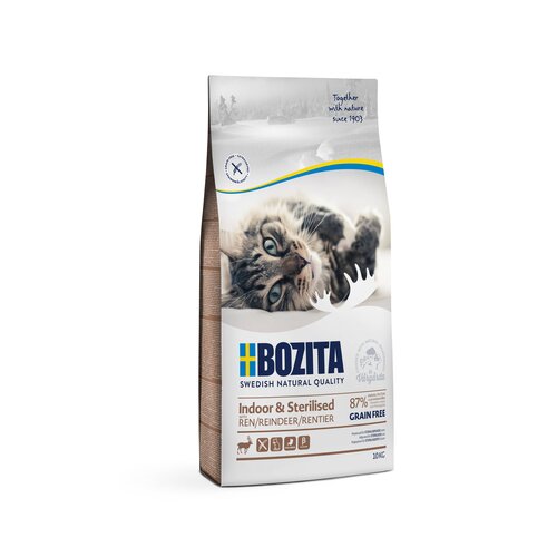 Bozita Bozita Feline Indoor & Sterilised Grain Free 10 kg.