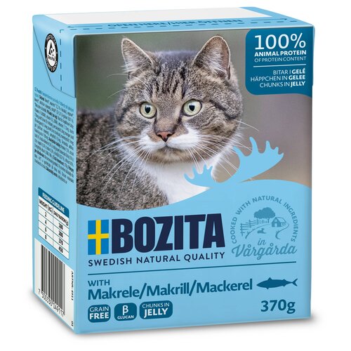 Bozita Bozita Tetra Feline Makreel hapjes in gelei 370 gr.