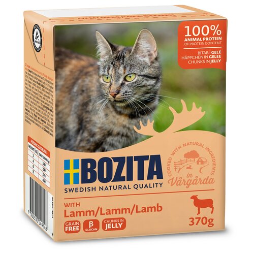 Bozita Bozita Tetra Feline Lam hapjes in gelei 370 gr.