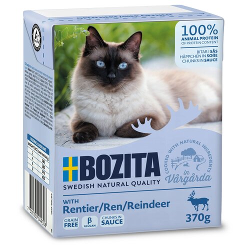 Bozita Bozita Tetra Feline Rendier chunks in sauce 370 gr.