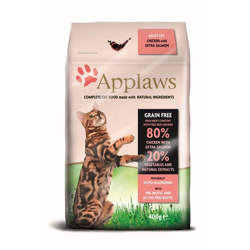 Applaws Hond & Kat Applaws Chicken & Salmon Adult Brokjes   400 gr.