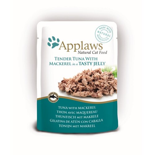 Applaws Hond & Kat Applaws Cat Pouch Tuna/Mackerel in jelly   70 gr.