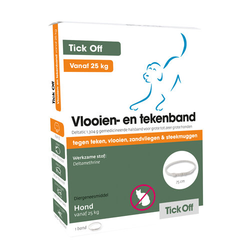 Emax Tick Off Vlooien- en tekenband vanaf 25 kg 1 st.