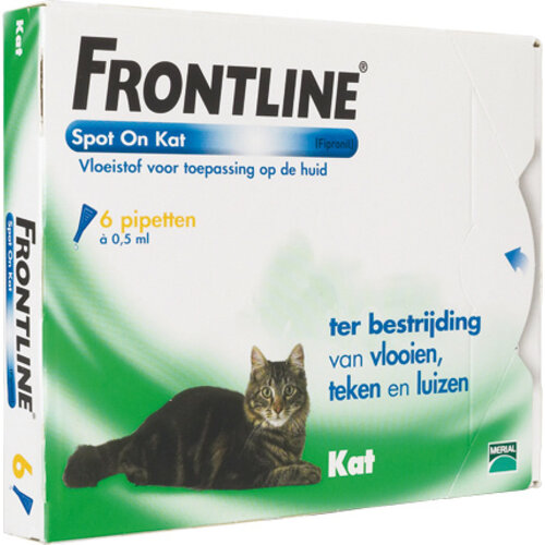 Frontline Frontline spot on kat 6 pip 1 st.