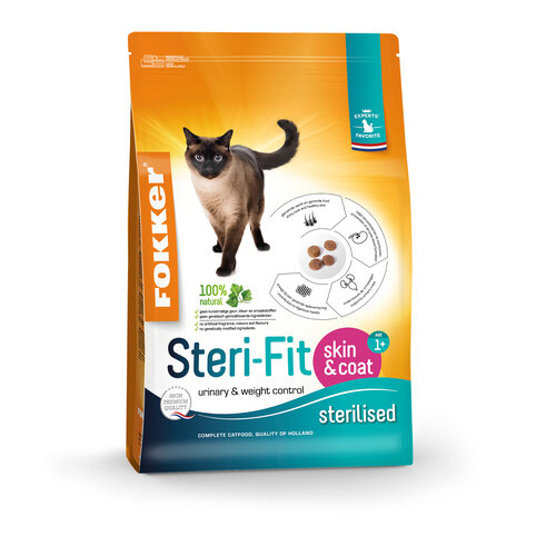 Fokker Fokker Cat Steri-Fit Skin & Coat 2,5 kg.