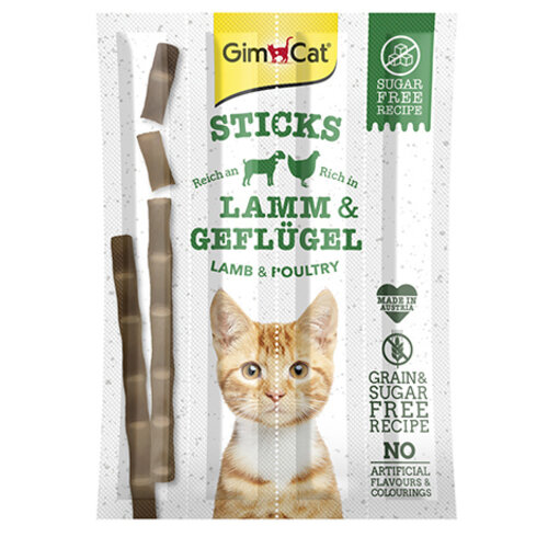 GimCat Gimcat Sticks Lam & Gevogelte 4 st.