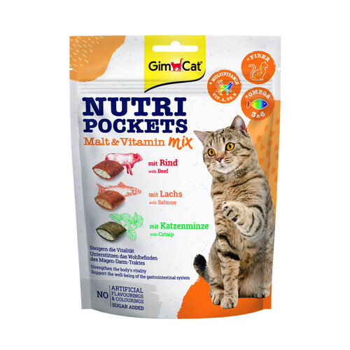 GimCat GimCat Nutri Pockets Malt-Vitaminemix 150 gr.