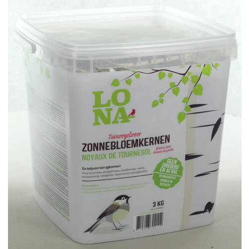 LONA LONA Zonnebloemkernen Emmer 3 kg.