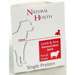 Natural Health Voer NH Dog Steamed P&S Lamb & Rice 395 gr.