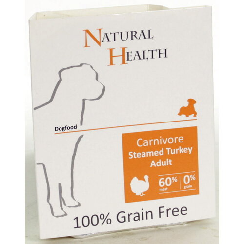 Natural Health Voer NH Dog Steamed Carnivore Turkey 395 gr.