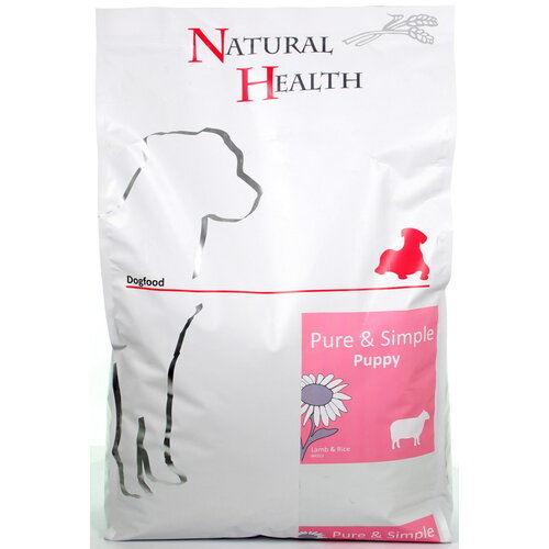 Natural Health Voer NH Dog Lamb & Rice Puppy 7,5 kg.