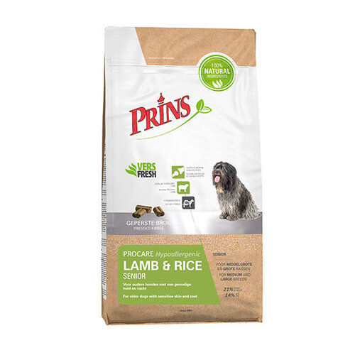 Prins Prins Lamb Rice Senior 15 kg.