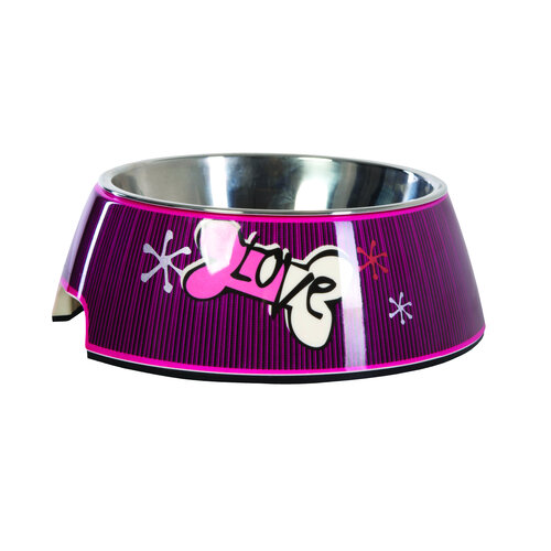 Rogz Yotz Bowlz Bubble M Pink Love 1 st. Medium