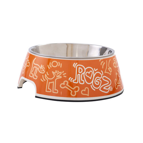 Rogz Yotz Bowlz Bubble L Orange Doodle 1 st. Large