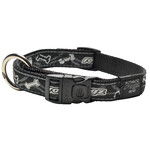 Rogz Beltz Fancy Dress Halsband L Black Bone 1 st. Large