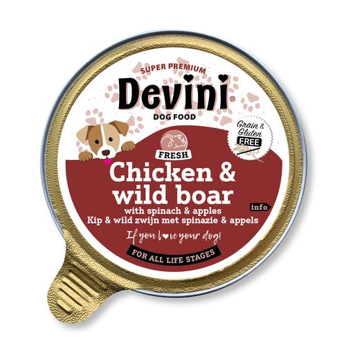 Devini Devini Dog Chicken & Wild Boar 85 gr.